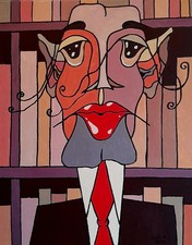 Acrylique sur toile, portrait