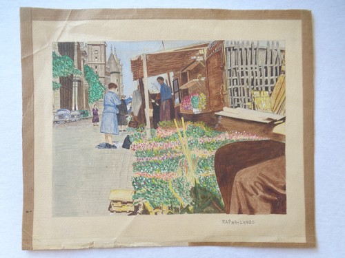 Peinture signée rapha - peinture,