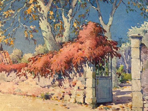 Peinture gouache papier 1930 - peinture,