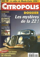 CITROPOLIS N°01 MYSTERES DE LA 22 / MONTE-CARLO 1956 / TRACTEUR VITICOLE 1919-20