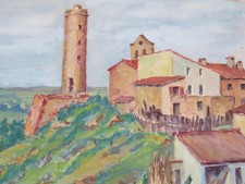 BEAU DESSIN PAYSAGE CHATEAU