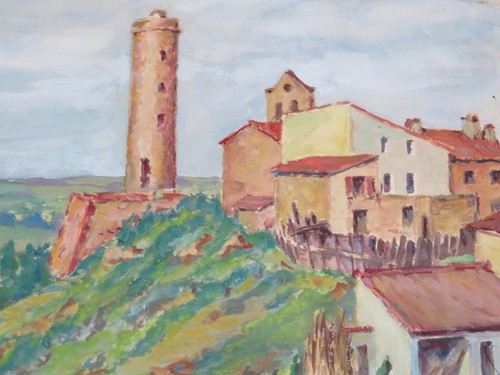 Beau dessin paysage chateau - dessin,
