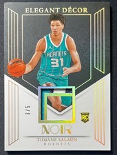Tidjane Salaun 2024-25 Panini Noir Elegant Decor Patch Rookie 3/5 # EDR-TID
