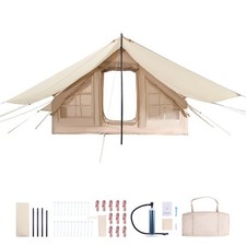 Tente de Camping Gonflable de Glamping pour 3 à 5 Personnes avec Pompe