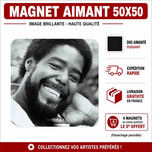Magnet barry white - barry, cm