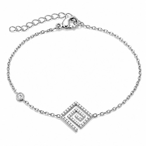 Bracelet femme zircon argenté - femme,