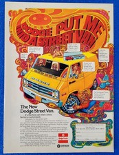 1976 DODGE CUSTOM STREET VAN ORIGINAL CLASSIC PRINT AD BY CHRYSLER CORPORATION