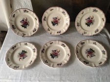 6 anciennes assiettes dessert