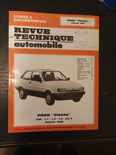 Revue technique ford fiesta - revue,