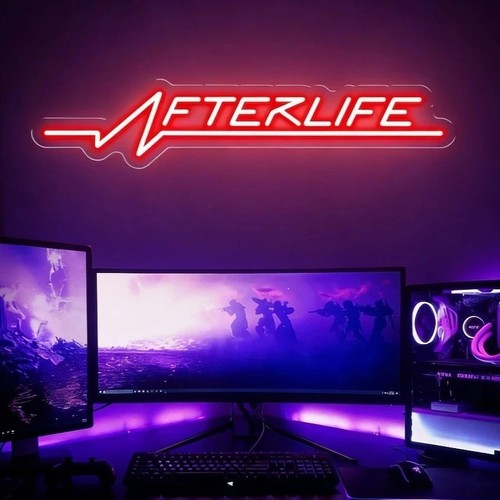 Enseigne néon afterlife - enseigne,