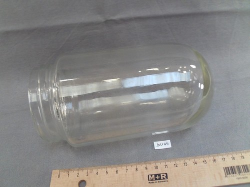 Ancien verre lampe cour - verre, de