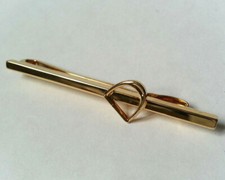 PINCE A CRAVATE vintage PLAQUE OR décor ETRIER CHEVAL EQUITATION