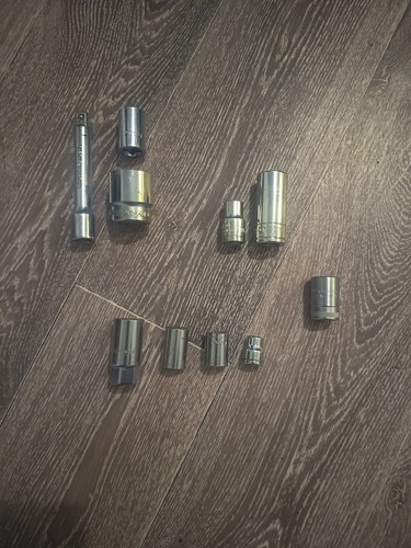 Lot douilles chrome vanadium - , +
