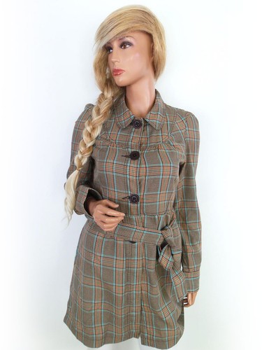 Preppy manteau marron - manteau, bleue