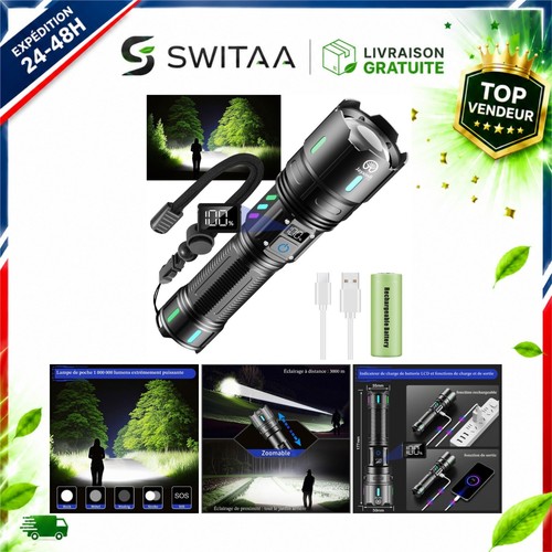 Lampe torche led rechargeable - torche,