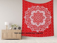 Rouge Argent Tenture Murale