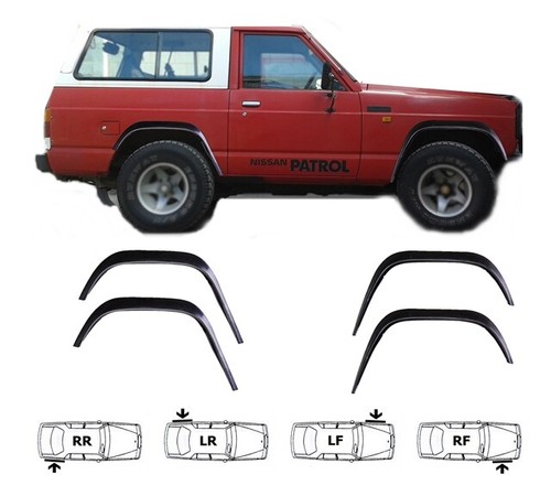 Noir mat extensions aile set - extensions,
