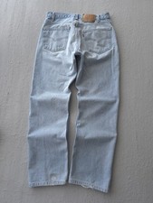 Vintage 1990s Levi's 505 Denim Jeans Grunge Straight Leg Light Wash 31x28.5