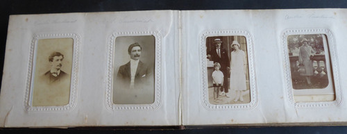 Grand album ancien avec - , photos