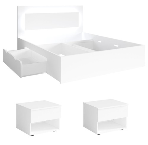 Lit double fino cadre - lit,