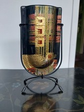 Vase oblong avec inclusions déco design XX°