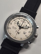 Formex 4Speed Chronograph Watch Men Silver Tone Date 100M BOX RS700