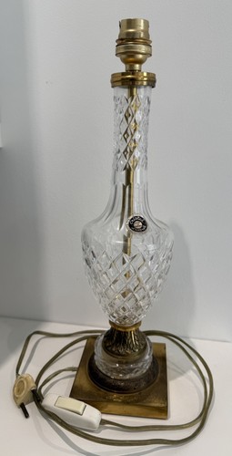 Pied lampe vintage cristal - de,