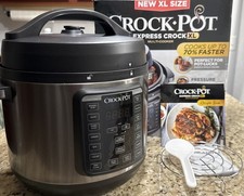 Crock-Pot Express 8-Qt Multi-Cooker Air Fryer Pressure Slow Steamer Stainless