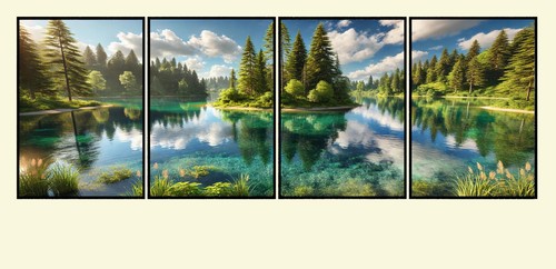 Lot posters paysage naturel - lot,