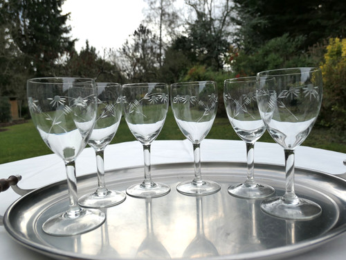 Verres pied à eau - verres,