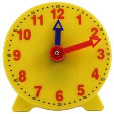 4 Inch Student Learning Clock Time Model Teacher Clock 12/7738