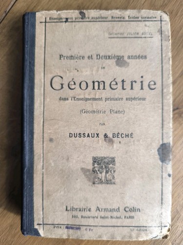 Ancien livre scolaire - livre,