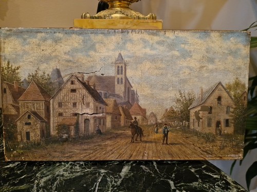 Peinture ancienne huile sur - peinture,