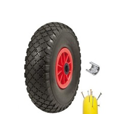 Roue Pleine pour Chariots 3.00 - 4 Caoutchouc Increvable pour Chariot Porte-Sacs