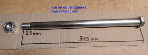 Axe roue arrière yamaha - arrière,