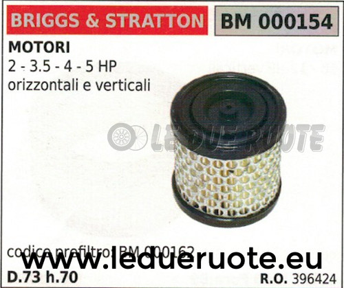 396424 filtre air moteur - 396424,