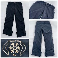 Quechua Snow Pants Men’s 32x31.5 Black Polyester Nylon YGI J4-29