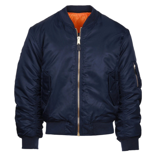 Veste bombardier 1 bleue - bombardier, ma-1