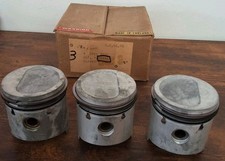 Lot Of 3 Associated Engineering 15898 Opel Type Pistons With Rings And Circlips