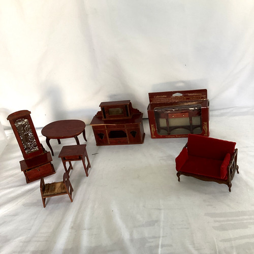 Lot vintage cherry mohagony - lot,