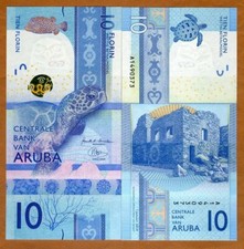 Aruba, 10 florin, 2019, P-21, Gem UNC Spectacular, New Family of Banknotes