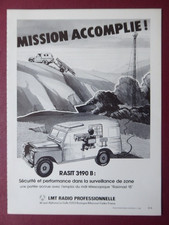 7/1982 PUB LMT RASIT 3190B TELESCOPIC MAT RASIMAST 15 LAND ROVER FRENCH AD
