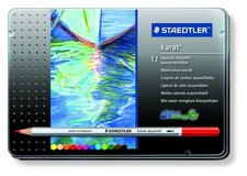 Staedtler - Carat Aquarell Aquarelle Crayons - Couleurs Assorties - Boite De 12