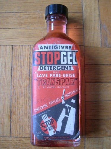 Flacon ancien verre stop - en,