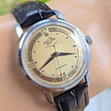 Vintage ENICAR ultrasonic seapearl men's manual wind watch AR-1100 Swiss 1960s