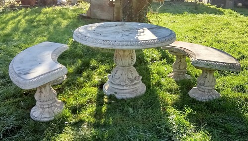 Ancien salon jardin extérieur - ancien,