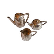 Ensemble de trois pièces Wiskemann en métal argenté