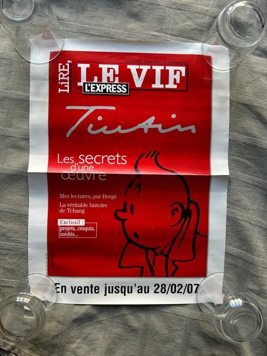 Hergé affiche tintin - affiche, les