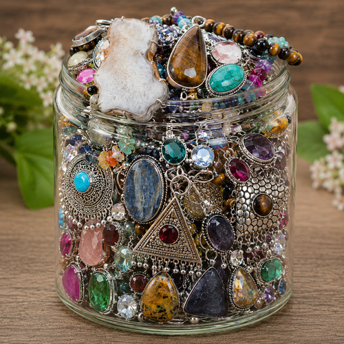 Lot bijoux mixtes pot - , mystère