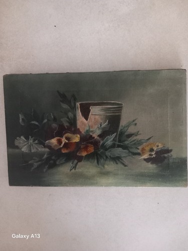 Huile sur toile nature morte - huile,